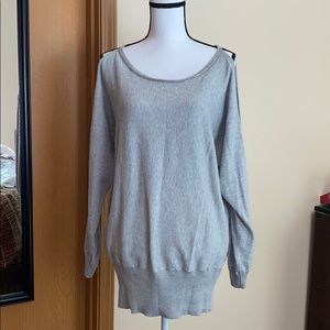 Long sleeve cold shoulder top